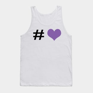 Hashtag purple heart Tank Top